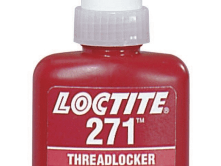 Loctite 271 Series High-Strength Threadlocker, Red Liquid, 50mL Bottle on Sale