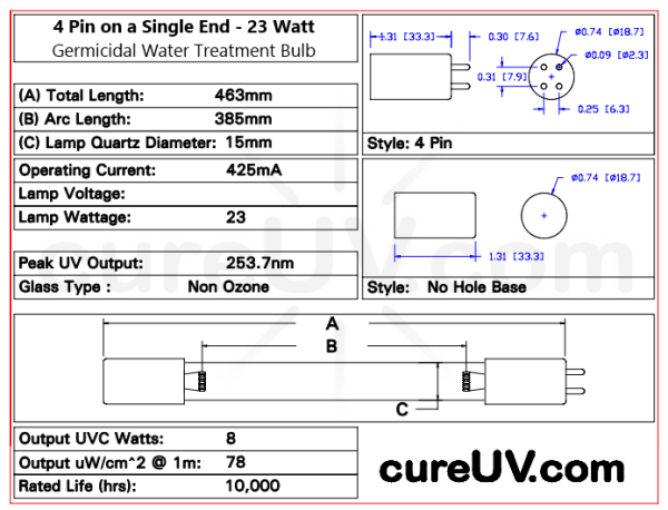 O-So Pure # DWS-UV9BB Germicidal Replacement UV Bulb Online Hot Sale