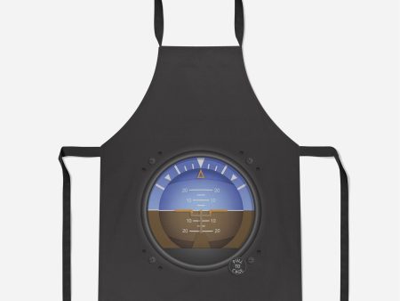 Airplane Instruments-Gyro Horizon Designed Kitchen Aprons Online now