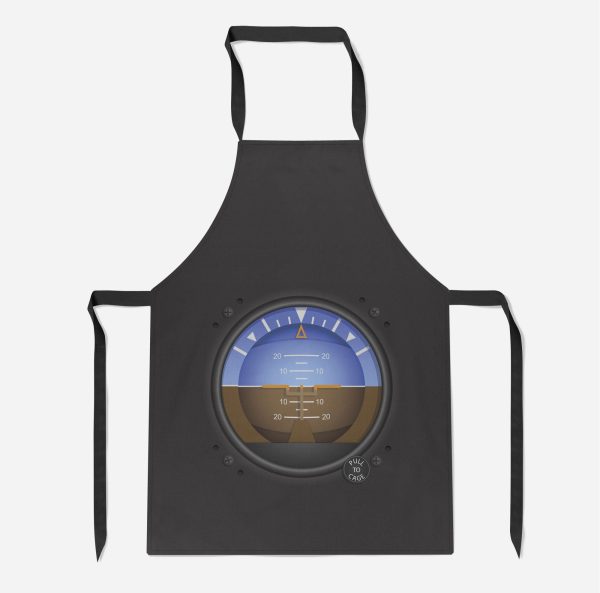 Airplane Instruments-Gyro Horizon Designed Kitchen Aprons Online now