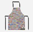 220 World s Flags Designed Kitchen Aprons Hot on Sale