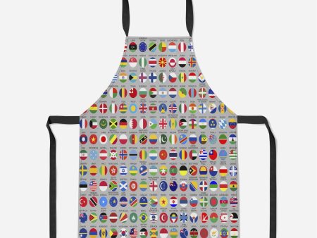 220 World s Flags Designed Kitchen Aprons Hot on Sale