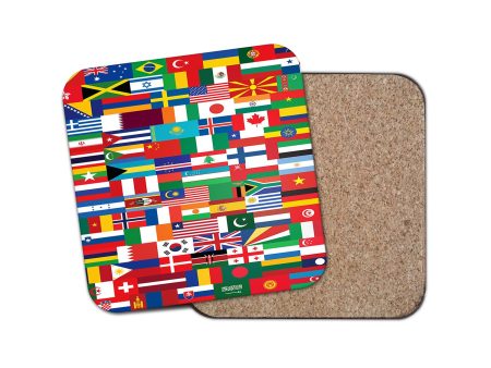 World Flags Designed Coasters Hot on Sale