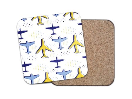 Very Colourful Airplanes Designed Coasters Hot on Sale