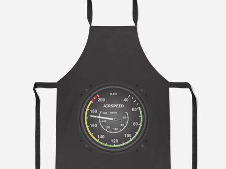 Airplane Instruments-Airspeed Designed Kitchen Aprons Fashion