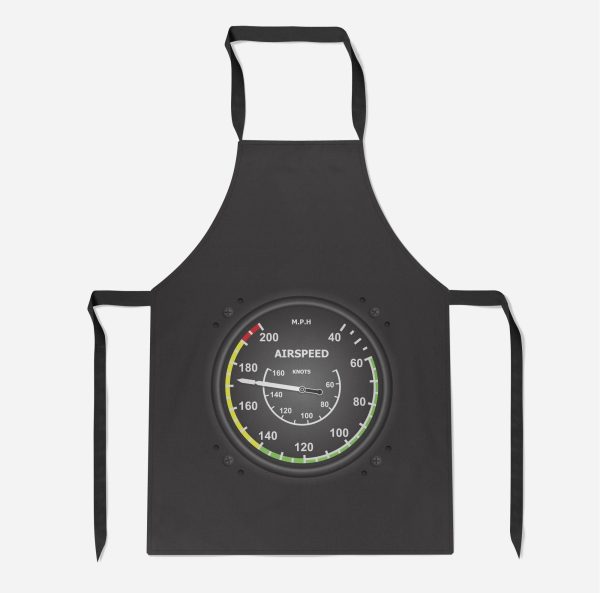 Airplane Instruments-Airspeed Designed Kitchen Aprons Fashion