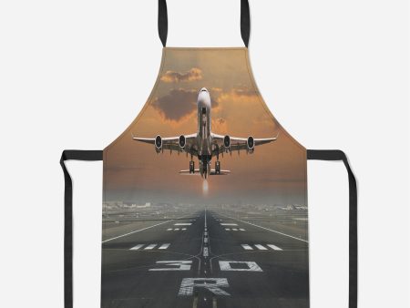 Aircraft Departing from RW30 Designed Kitchen Aprons Discount