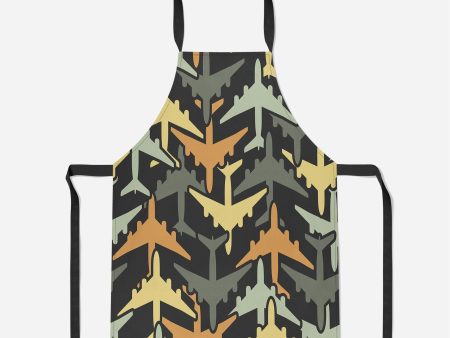 Volume 2 Super Colourful Airplanes Designed Kitchen Aprons Online Hot Sale