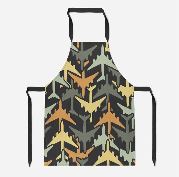 Volume 2 Super Colourful Airplanes Designed Kitchen Aprons Online Hot Sale