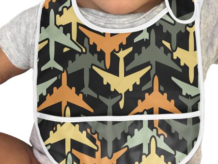 Volume 2 Super Colourful Airplanes Designed Baby Bib Online