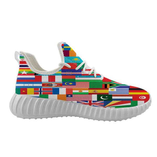 World Flags Designed Sport Sneakers & Shoes (WOMEN) For Cheap