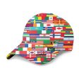 World Flags Designed 3D Peaked Cap Online Sale