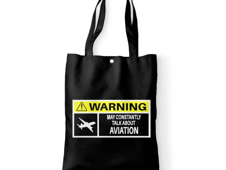 Warning May Constantly Talk About Aviation Designed Tote Bags Online Sale