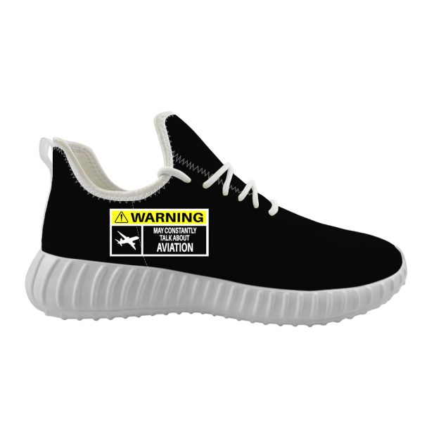 Warning May Constantly Talk About Aviation Designed Sport Sneakers & Shoes (WOMEN) For Cheap