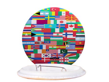 World Flags Designed Pins For Discount