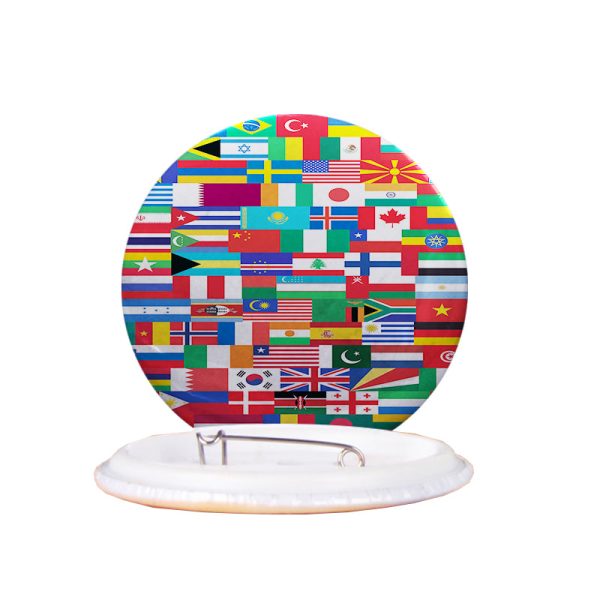 World Map From Space Designed Pins Supply