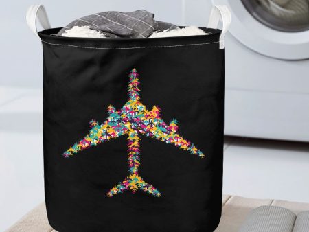 Colourful Airplane Designed Laundry Baskets Discount