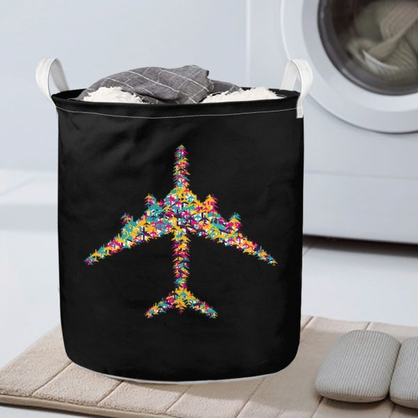 Colourful Airplane Designed Laundry Baskets Discount