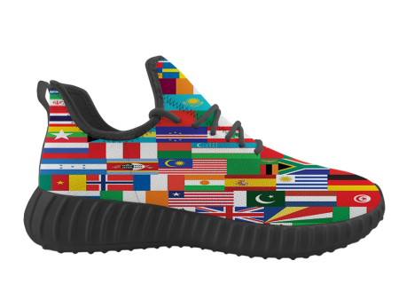 World Flags Designed Sport Sneakers & Shoes (MEN) Online now