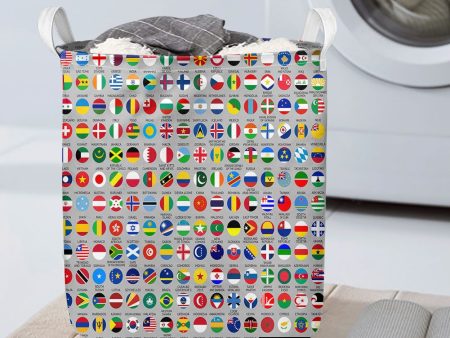 220 World s Flags Designed Laundry Baskets Discount