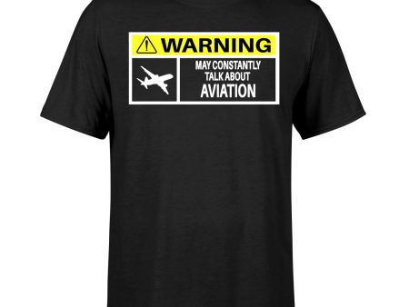 Warning May Constantly Talk About Aviation Designed T-Shirts Online Sale