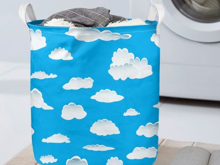 Amazing Clouds Designed Laundry Baskets Supply