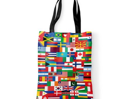 World Flags Designed Tote Bags Fashion