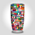 World Flags Designed Tumbler Travel Mugs Sale