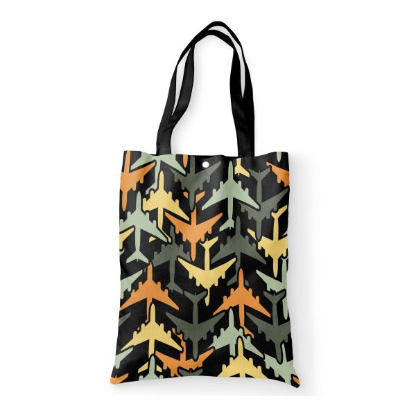 Volume 2 Super Colourful Airplanes Designed Tote Bags on Sale