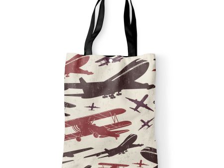 Vintage & Jumbo Airplanes Designed Tote Bags Online